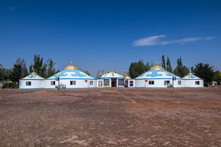 Inner Mongolia Tengger yurtのeditorial素材