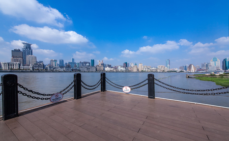 Shanghai Huangpu River Bund, Wanguo Architecture Landscapeのeditorial素材
