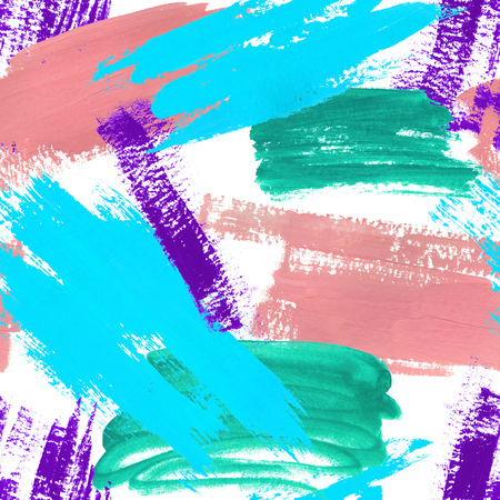 Abstract watercolor illustration. The effect of a dry brush. Seamless illustration on a white background in the technique of collage.の写真素材