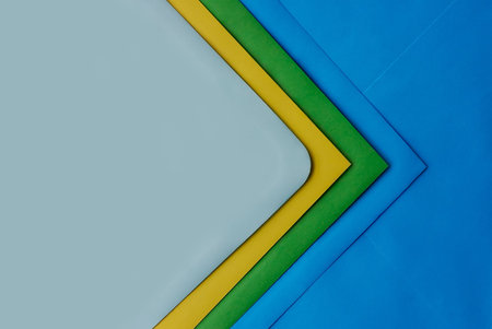 a few post envelopes of different colours