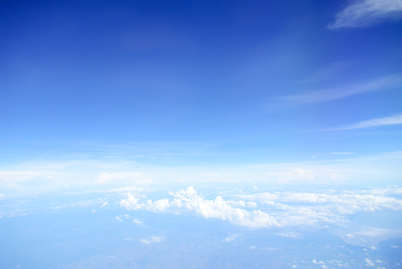 Blue sky with clouds, sky with cloudyの写真素材