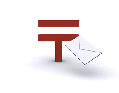 post and letterの写真素材