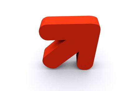 3D arrowの写真素材