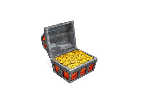 open treasure boxの写真素材