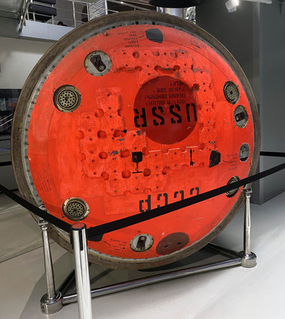 Moscow, Russia, September 15, 2022. Cosmonautics Museum, exhibition.のeditorial素材