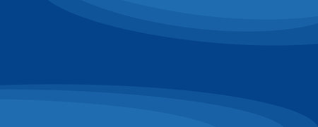 Abstract banner, blue waves, vector. Colored background with waves.のイラスト素材