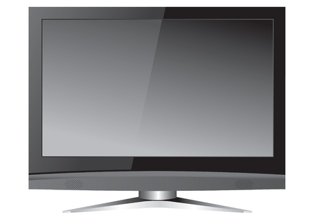 wide LCD screen isolated vectorのイラスト素材