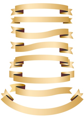 Illustration: Ribbon Banners setのイラスト素材