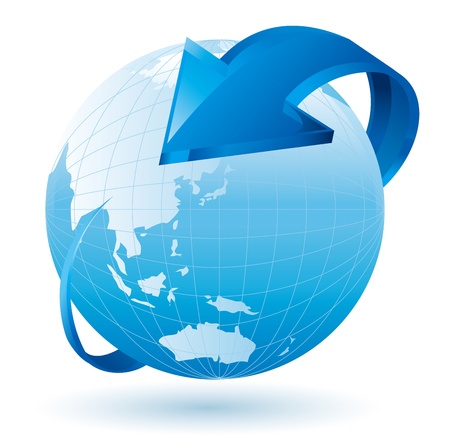 earth arrow のイラスト素材