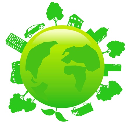 earth - sustainable development conceptのイラスト素材