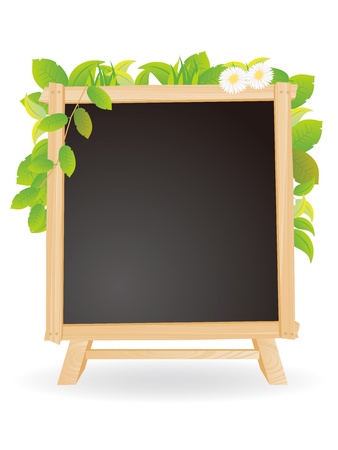 blackboard black chalkboard bulletin board of eco-imageのイラスト素材