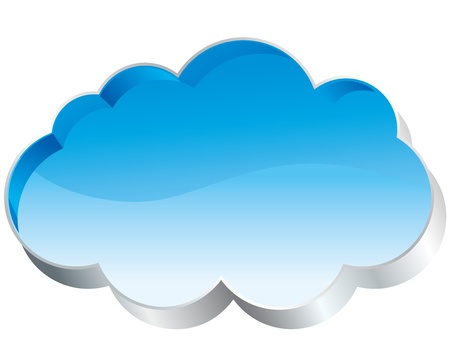 cloud glossy のイラスト素材