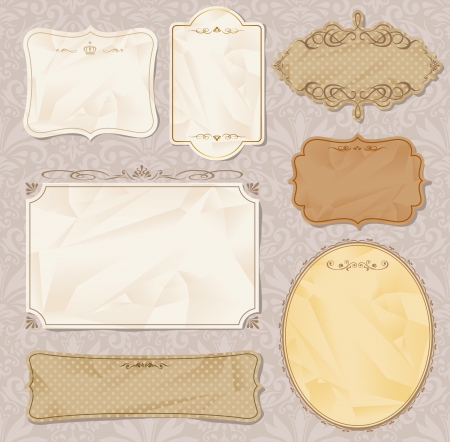 vintage labelのイラスト素材