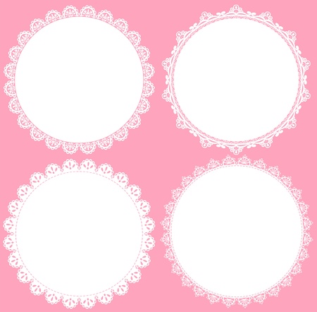 Lace Seamless Borders  のイラスト素材