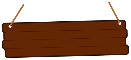cartoon style wooden sign のイラスト素材