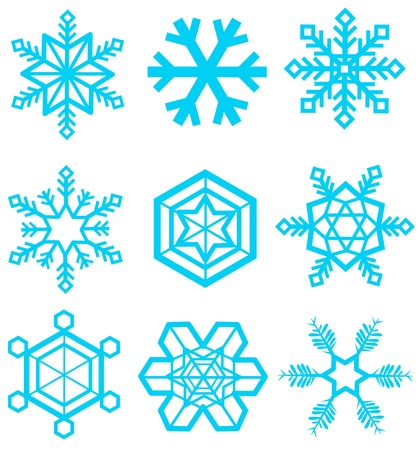 snowflake icon のイラスト素材