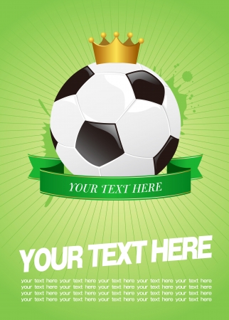 soccer template Vectorのイラスト素材