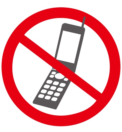 No mobile phone sign Vector のイラスト素材