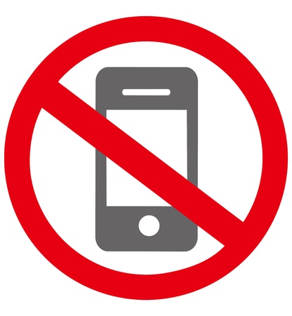 No smartphone sign Vector のイラスト素材