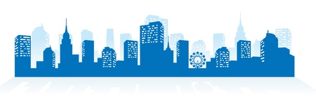 city background  のイラスト素材