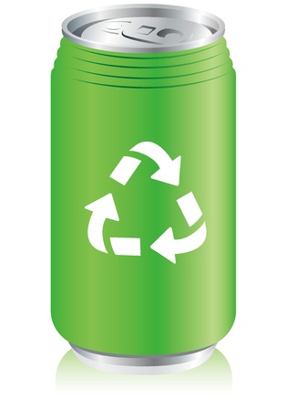 aluminum can recycle  Vector のイラスト素材