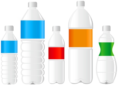 pet bottle bottle of waterのイラスト素材