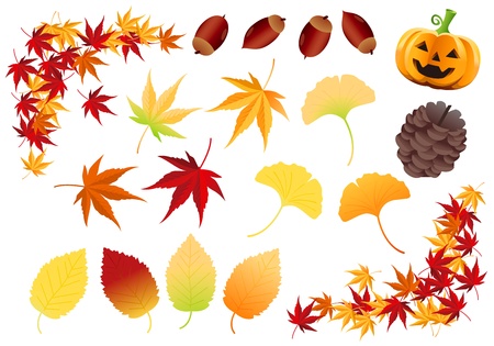 Autumnal partsのイラスト素材