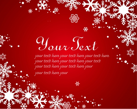 Snow flake background Vector のイラスト素材