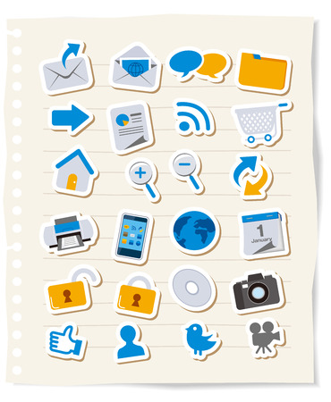 Web icons, Apps, set Vectorのイラスト素材
