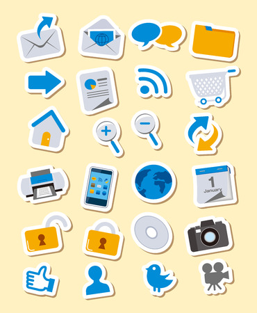 Web icons, Apps, set Vectorのイラスト素材