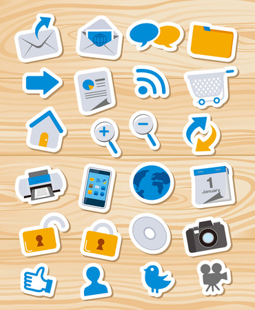 Web icons, Apps, set Vectorのイラスト素材