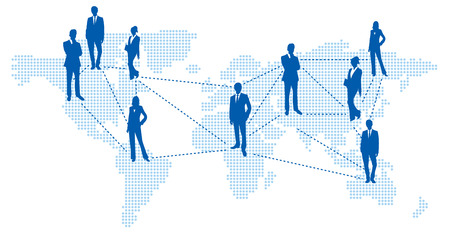 World map Social networking service Vectorのイラスト素材