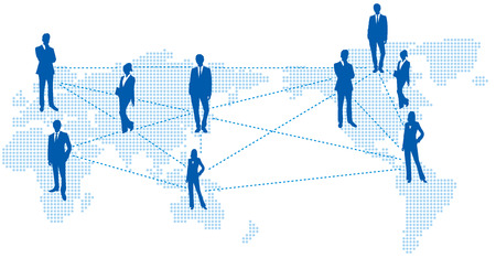 World map Social networking service Vectorのイラスト素材