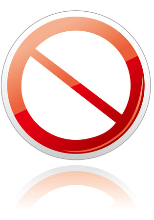 Prohibition sign icon Vectorのイラスト素材