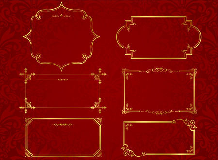 decorative frame set Vectorのイラスト素材