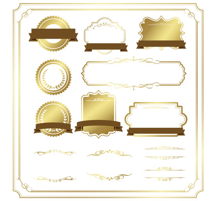 decorative frame set Vectorのイラスト素材