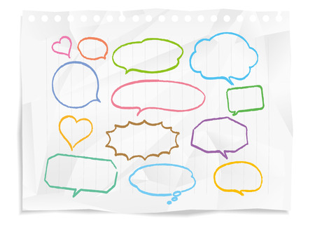 speech bubble naturalのイラスト素材