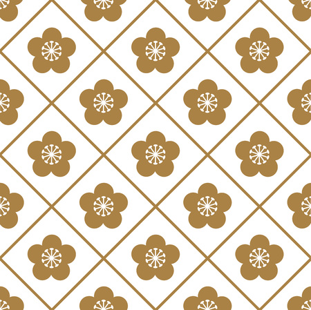 japanese pattern gold Vectorのイラスト素材