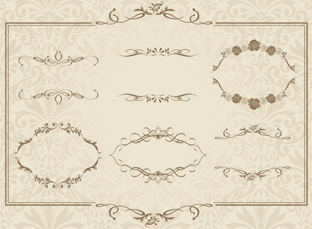 frame set Vectorのイラスト素材