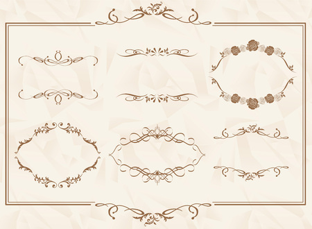 frame set Vectorのイラスト素材