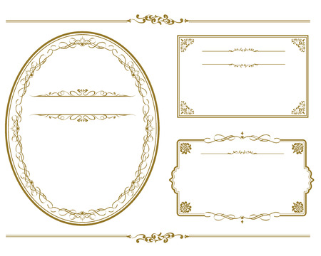 decorative frame set Vectorのイラスト素材