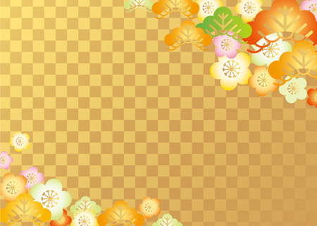 japanese pattern gold Vectorのイラスト素材