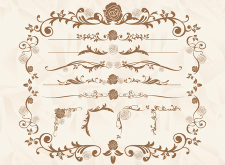 frame set Vectorのイラスト素材