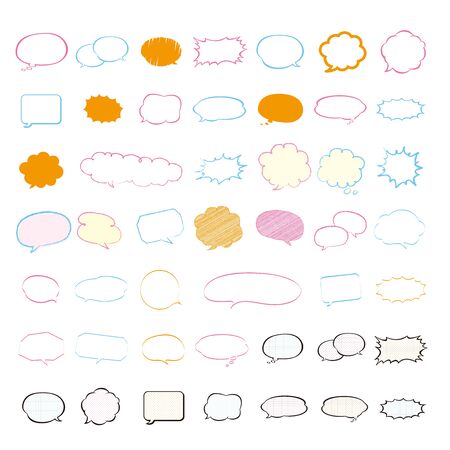Speech bubbles setのイラスト素材