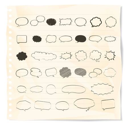 Speech bubbles setのイラスト素材