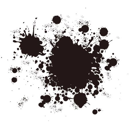 splash drop paint vector sprayのイラスト素材
