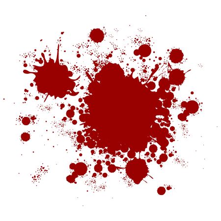 blood splatter splash drop paintのイラスト素材