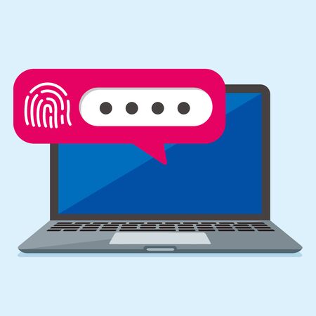 secure flat icon illustration vectorのイラスト素材