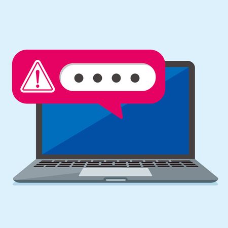 secure flat icon illustration vectorのイラスト素材