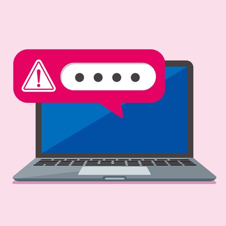 secure flat icon illustration vectorのイラスト素材